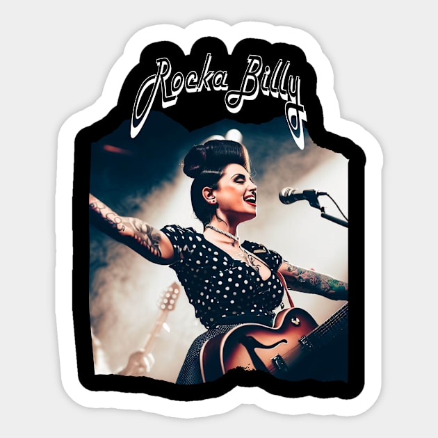 Rockabilly Sticker by MckinleyArt